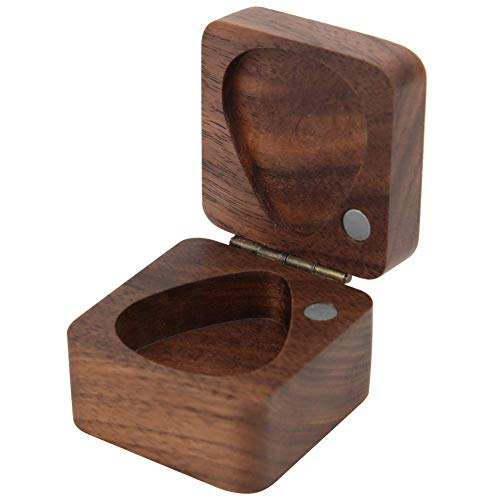 Boîte de médiators en Bois de Guitare, boîte de médiator carrée pour boîte de médiators en Bois d’acacia pour médiators… - Les Beatles, Paul McCartney, John Lennon, RIngo Starr, George Harrison Boîte de médiators en Bois de Guitare, boîte de médiator carrée pour boîte de médiators en Bois d'acacia pour médiators… – Image 5