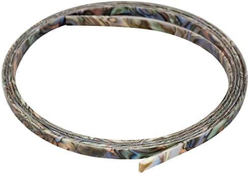 Musiclily Plastic Guitar Binding Purfling Strip 1650 x 6 x 1.5 mm, Abalone Shell