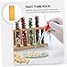 COOLHIYA 2pcs Double-Sided Test Tube Rack Holder with Slots for Microcentrifuge Tubes Plastic Tray Storage Organizer for Lab Scientific Research and Industrial Use Random Color