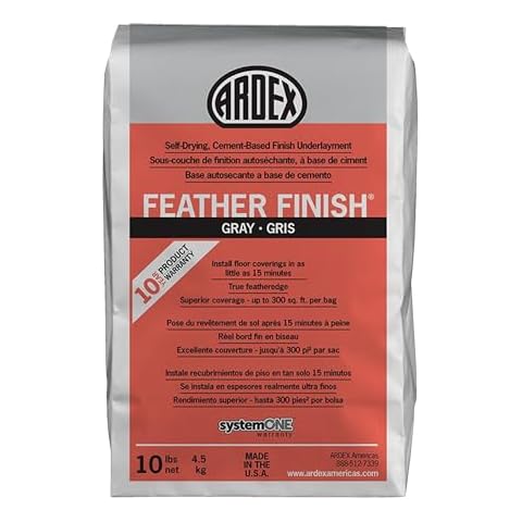 Ardex Feather Finish Grey/Gray/Gris Self-Drying Cement Based Bag 10 Lbs Cover