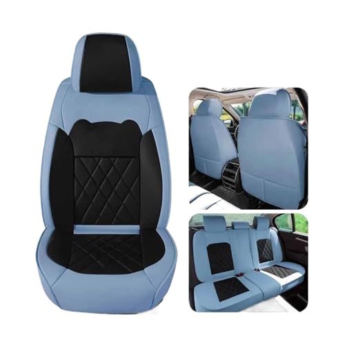 カーシートカバー に適合する スズキ に適合する アリビオ に適合する SX4 に適合する Sクロス 高級インテリアアクセサリー ユニバーサルPUレザーカーシートカバー シートプロテクター(Blue B)