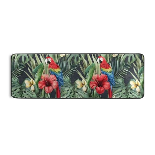 Tapete área con patrón tropical ALAZA 183x61 cm