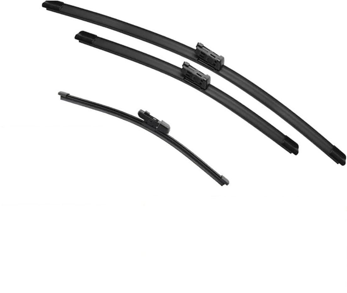 PLAKDFUU Wiper Blades Front Rear Set for MK6 AW BZ 2018-2023 26"+18"+11" - Silent & Streak-Free