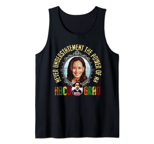 Kamala Harris Camisa HBCU Grad Black History Month Mujeres Niños Camiseta sin Mangas
