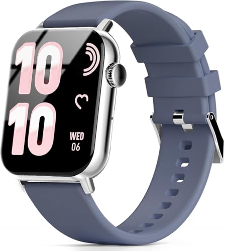 Trendia Smart Watches for Women, 1.83" HD Fitness Tracker (Answer/Make Calls), 120+ Sport Modes with Heart Rate/Sleep Monitor, IP68 Waterproof, Fitness Watch for iOS Android (Blue)