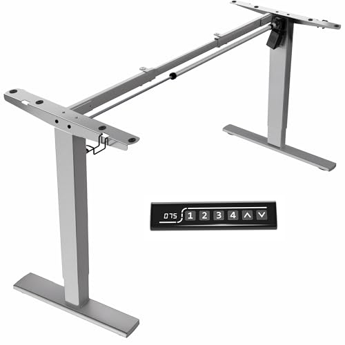 VIVO Electric Stand Up Desk Frame (Gray)