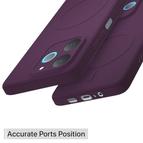 Image of Pikkme Back Cover for Realme P4 Lite 4G Soft Matte Silicone Mag-Safe Design (Mag-Safe Not Support) Camera Protection | Slim Fit Bumper Cover (Purple)