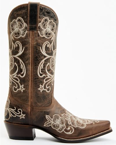 Shyanne Women's Lasy Floral Embroidered Western Boot Snip Toe - Bswfa22l122