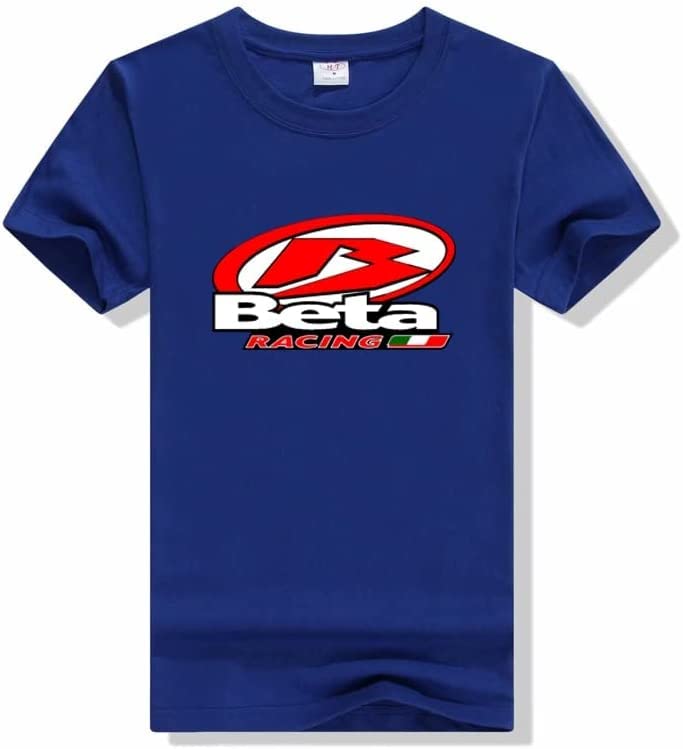 Beta Racing Men Tshirt Enduro Motocross Short Sleeve Maillot Hombre Moto Downhill Tshirt ff Road Mountain Cycling Top Tees X-Large Black