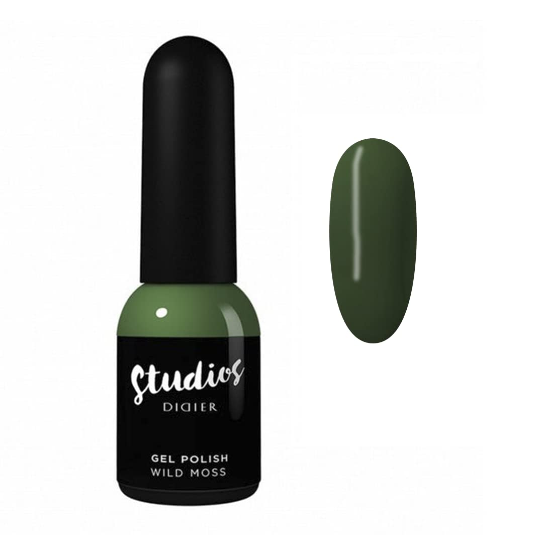 Didier Lab - Premium Gel Nail Polish Studios - Wild Moss - Gel Nail Varnish - Nail Art - Long-Lasting High Gloss Wear - Easy to Apply - Gel Nails - Rich Pigment - UV/LED - Chip Resistant