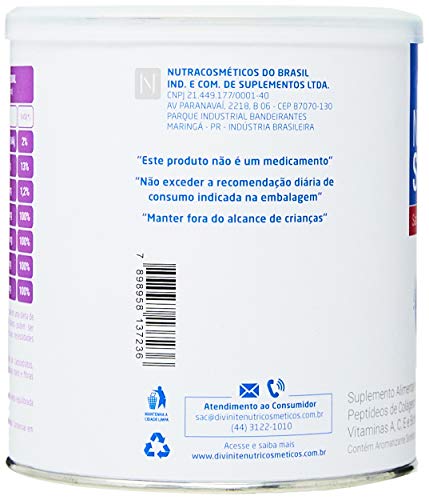 Colágeno Hidrolisado - New Skin -Frutas Vermelhas - 330gr, Divinitè Nutricosméticos