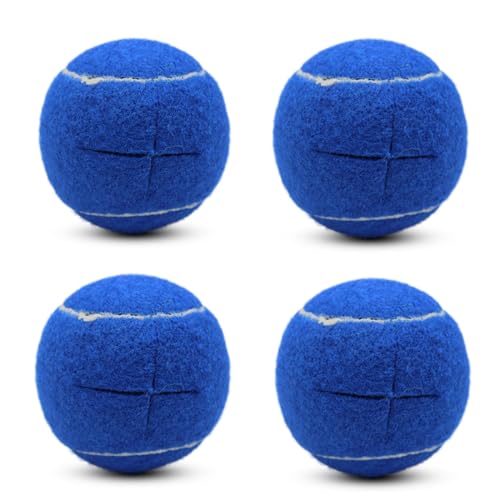 Image of SHYUJAJIE 4 PCS Precut Walker Tennis Balls for Furniture Legs and Floor Protection, Heavy Duty Long Lasting Felt Pad Glide Coverings for Chair (Dark Blue)