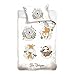 Produktbild Kinderbettwäsche 100x135 40x60 aus 100% Baumwolle Zootiere Tiere Koala  Bettwäsche für Mädchen Jungen, Babybettwäsche (Tiere)