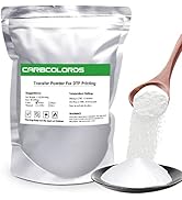 Carbcolords DTF Powder 600g/21.2 oz White Digital Transfer Hot Melt Adhesive for DYI Direct on T-...