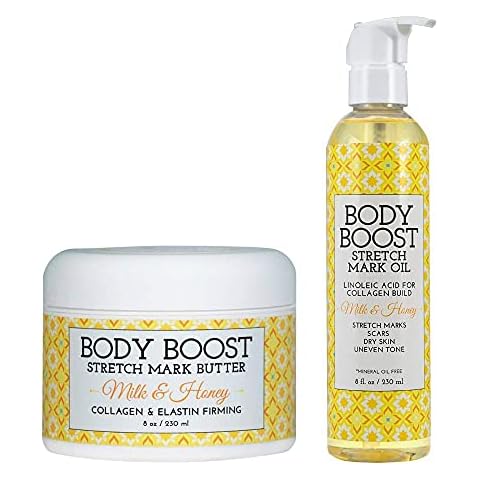 Body Boost Milk and Honey Stretch Mark Butter and Oil Duo Cover