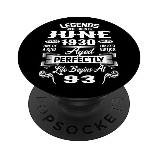 Vintage Legends Were Born in Junio 1930 Regalos de cumpleaños 93 PopSockets PopGrip Intercambiable