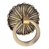 Decora Dora Antique Brass Door Knocker | Vintage Flower Design Door Knocker | Door Knockers for Main Door Size - 3.5' x 3' Inch