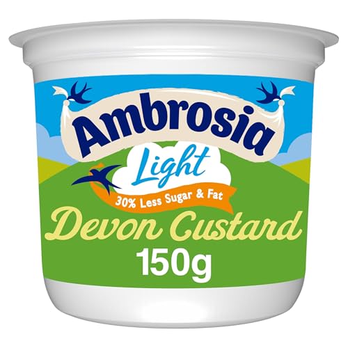 Ambrosia Ready-to-Eat Dessert Light Devon Custard Pot 150 g (1-Pack)