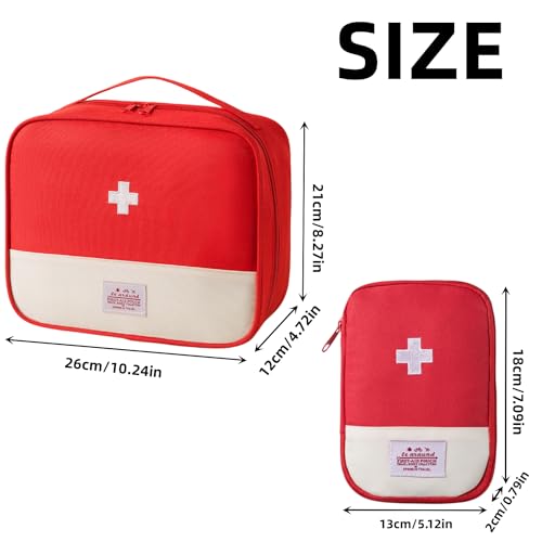 ideal für Familien. - Detailansicht von Fenglin-joy Tragbare Medikamententasche 2Pcs – Dealfoxx.de