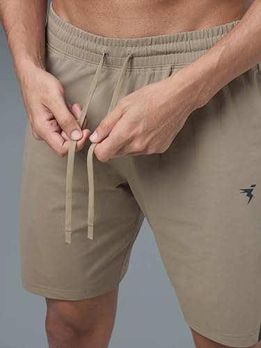 Image of TECHNOSPORT Mens Regular Fit Solid Shorts for Gym, Workout & Sports with Anti Microbial, Techno Dry