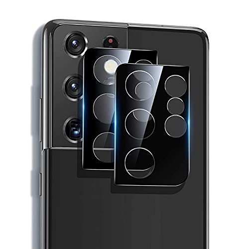 Image of for Samsung Galaxy S21 Ultra Camera Lens Screen Protector Tempered Glass [9H 3D]-(Black)