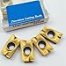 Noteflora 10PCS CNC Milling Cutter Carbide Indexable Inserts APMT1604PDER/APKT1604, Golden Replacement Blades For Precision Industrial Cutting