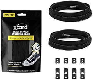 Xpand No Tie Shoelaces System with Elastic Laces - One Size Fits All