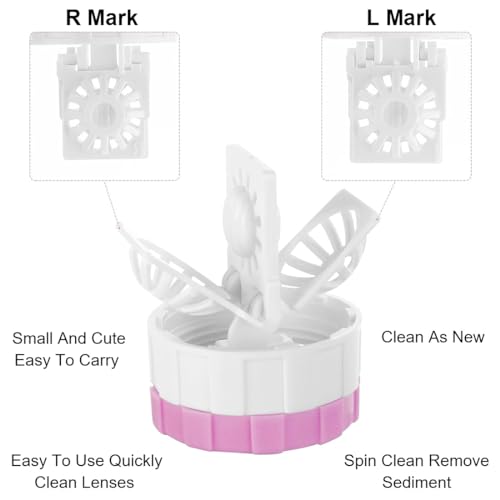 YOYEAH 5 Stück Kontaktlinsenbehälter, Linsenbehälter, Kontaktlinsen Aufbewahrung und Reinigungsmaschine, Kontaktlinsen Behälter für täglichen Gebrauch, tragbar und langlebig
