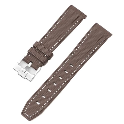 Bracelet de montre 20mm marron foncé pour changer de style en voyage ou au bureau