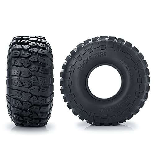 AXspeed 4 Stück RC-Reifen, 2,2 Zoll 150mm Gummireifen-Set, Radreifen für 1/10 Axial Wraith 90048 RR10 Crawler Car