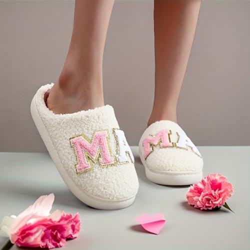 Image of LNERIP Slippers Winter Womens Mens Fluffy Plush Slippers Animals Cute Cartoon House Slippers Cuddly Warm Shoes Indoor Outdoor Girls Women