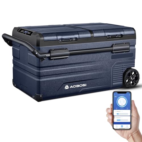 AAOBOSI 75L Dual Zone Car Fridge