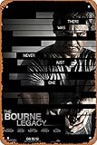 KASDBOPA Movie Poster Classic Metal Sign The Bourne Legacy (2012) Wall Art Decor Tin Sign-8x12inch