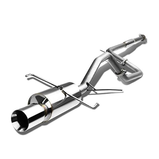 DNA MOTORING CBE-NM00-NRT Stainless Steel Cat Back Exhaust System [Compatible with 00-03 Nissan Maxima]