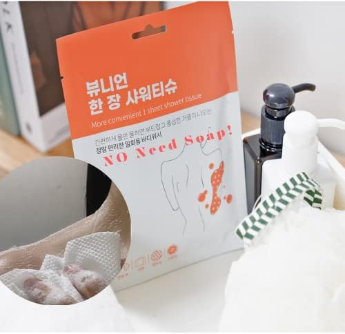 Produco Bath Spnoge (No-Need-Soap) Body WashCloth for Travel, Only for Disposable Single Use (15Pack)