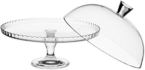 Secret De Gourmet Presentoir A Gateau Sur Pied Lara 32cm Transparent Amazon Fr Cuisine Et Maison