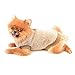 SMALLLEE_LUCKY_STORE Haustier-Sherpa-Fleece-Pullover Weste Rollkragenpullover mit D-Ring weiches Sweatshirt für kleine Hunde Katzen, Welpen Yorkie Chihuahua warme Herbst-Winterkleidung, Braun, M