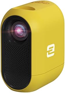 1080p Supported Mini Projector, 2022 Upgraded Video Projector for Cartoon, Kids Gift, Movie Projector for Outdoor Use, ETOE D1 Portable Projector Compatible with Laptop, iOS, Android, and TV Stick