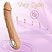 Rabbit Ears Pleasure Toy Electric Adult Toy for Women Realistic Silicone Wand Thrusting Stimulation with Strong Suction Cup for Hands-Free Play - BKS40 (Flesh)