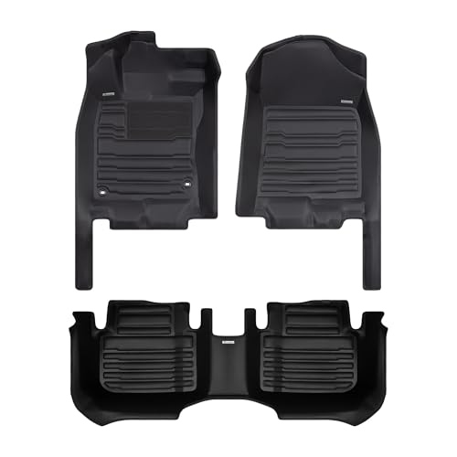 TuxMat - for Honda Civic Hybrid 2025-2026-2026 Models - Custom Car Mats - Maximum Coverage All Weather Laser Measured - This Full Set Includes 1st and 2nd Rows