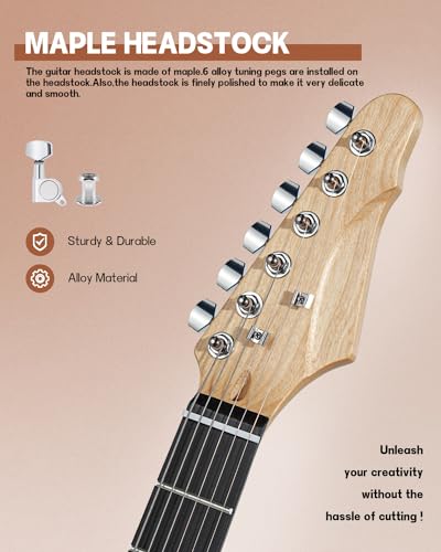 Leo Jaymz SNGK065 Diy St Style Electric Guitar Kits With Mahogany Body And Maple Neck thumb #4