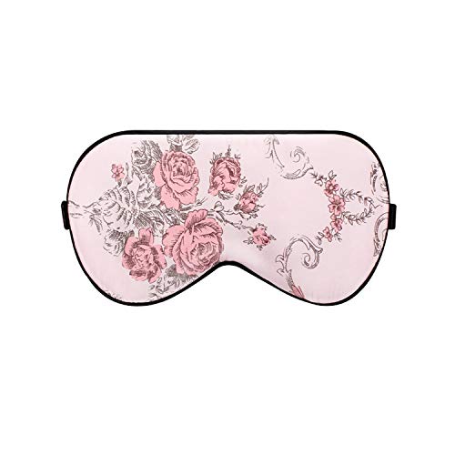 HINATAA Schlafmaske, Seide, 100% reine Seide, gefüllte Augenmaske für tiefe Entspannung, Migräne Schlaflosigkeit, verstellbarer Gurt, Plug für Männer und Frauen Cover