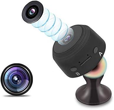 Cámara oculta, cámara espía mini niñera de seguridad para el hogar 1080P HD con monitorización de movimiento, 120 ° gran angular, video de visión nocturna