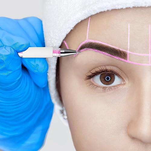 Beaupretty marcador para cejas con punta fina rosa, 4 piezas miniatura 4