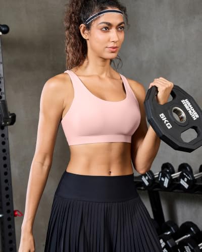 Image of RUNNING GIRL Adjustable Sports Bras for Women High Support,Full Coverage Molded Cup Sports Bra High Impact Workout Gym