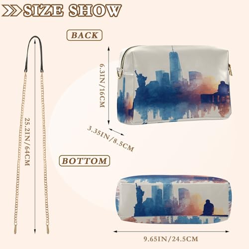 New York City Crossbody Bags for Women Leather Purses Small Shoulder Handbags3