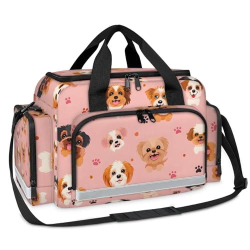 GzLeyigou First Aid Bags Empty, Guard Dog Emergency Bag First Aid Kit Multiple Compartment Kit Carrier On Call Trauma Bag For Paramedics Emergency Medical Supplies Kit