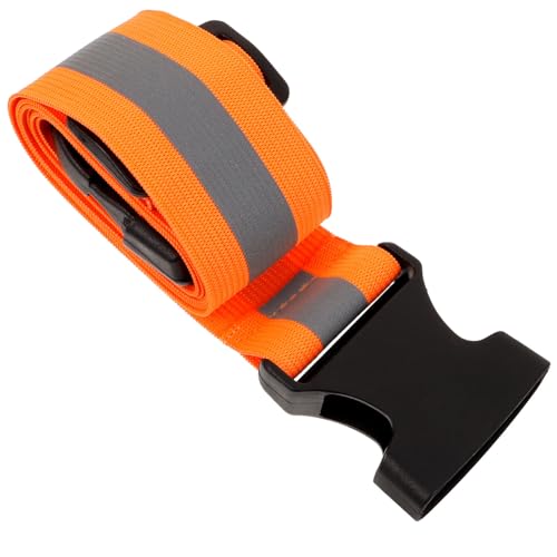 Sosoport Running Belt Waist Belt Reflective Elastic Band Belt Sash Running Safety Gear Light Up Running Belt Lumbar Support Belt for Men Women Orange