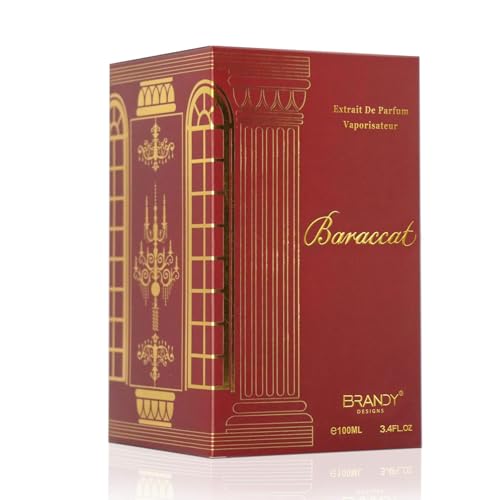 Baracat Eau de Parfum 100ml Luxury Unisex Arabic Fragrance for Mens & Womens Long Lasting Oriental Perfume Spray (Baracat Red)