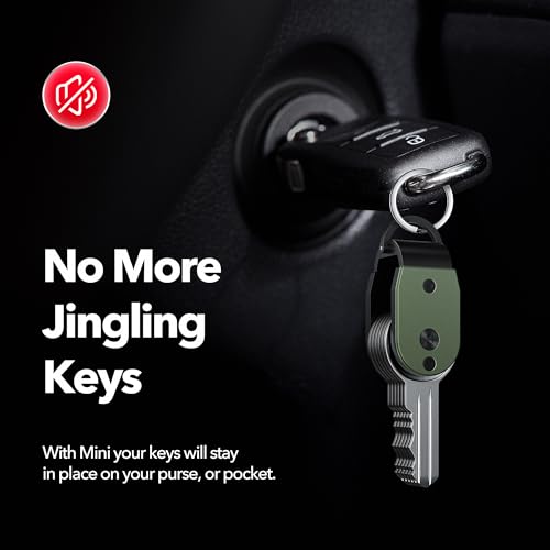 Image of QEG Key Organizer,Keyholder Keychain, Compact Metal Key Case, Minimalist Key Fob,Keychain For Men,Holds 2-6keys